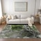 Homeroots 9' X 12' Green Abstract Washable Non Skid Indoor Outdoor Area Rug 559458 - alternate 4