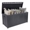 Pure Garden 113 Gallon Waterproof Resin Storage Deck Box with Lockable Gray Design 50-LG1346 - alternate 1