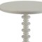 Homeroots 22" White Wood Round Curvy Pedestal End Table 286294 - alternate 4