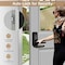 Wrightmaster 5 in 1 Corded Aluminum Smart Lock Deadbolt, Keyless Entry Door Lock with Fingerprint Digital, APP C ZR-06T-BK - alternate 5