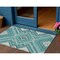 Homeroots 3' X 5' Teal Blue And Ivory Tribal Washable Indoor Outdoor Area Rug 598154 - alternate 1