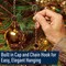 Kings County 4Pcs Christmas Ornaments Set 3in Brass Shatterproof Ornaments for Tree, Wreath GW83T01-01 - alternate 6