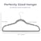 Serenelife Velvet Hangers, Non-Slip, 360 Deg Swivel Hook, Ultra-Thin, Lightweight, Space Saving, Gray, 30PK SLHVELGRY30 - alternate 3