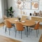 Leisuremod 70.9 in W, 29.5 in L, Manufactured Wood/Steel/Velvet, Natural Wood/Beige TT70-CNW18-BG - alternate 6