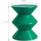 Leisuremod Aura Modern Side Table - Double Hourglass Design, ABS Plastic, Indoor/Outdoor Use AST15G - alternate 6