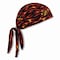 Ergodyne Chill-Its 6615 High-Performance Bandana Doo Rag w/Terry Cloth Sweatband, One Size Fits Most, Flames 12485 - alternate 1