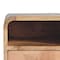 Homeroots 12" Oak Solid Wood One Drawer Floating Nightstand 653824 - alternate 6