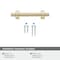 Amerock Davenport 3 in 76 mm Center-to-Center Champagne Bronze Cabinet Pull BP36600CZ - alternate 2