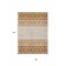 Homeroots 8' X 10' Orange Beige And Ivory Geometric Washable Indoor Outdoor Area Rug 613864 - alternate 2