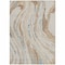 Homeroots 8' X 10' Beige Teal Blue And Ivory Abstract Washable Indoor Outdoor Area Rug 600207 - alternate 7