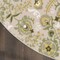Homeroots 5' Ivory Green Dark Green And Yellow Round Floral Indoor Outdoor Area Rug 548142 - alternate 5