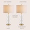 Jonathan Y Bella 27" Glass Triple-Sphere LED Table Lamp, Clear/Brass, 2PK JYL1070A-SET2 - alternate 10