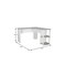 Homeroots 54" Gray Wood L Shape Computer Desk 723779 - alternate 4