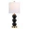 Jonathan Y February 21" Glass/Metal LED Table Lamp, Black/Brass Gold JYL1021E - alternate 1