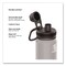 Takeya Tritan Plastic Water Bottle, 24 oz, Stormy Black 50404 - alternate 3