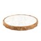 Homeroots 15" Brown And White Marble And Solid Wood Round Cheese Board 574112 - alternate 7