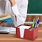 Acrimet Desktop Organizer Pencil, Pen, Paper, Clip, Caddy Holder (Plastic) (Paper Included) (Red Color) 954.VM - alternate 7