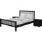 Homeroots Three Piece Black Solid Wood Bedroom Set 523681 - alternate 7