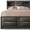 Homeroots Gray Solid Wood Queen With Ten Drawers Bed Frame 318716 - alternate 3