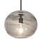Besa Lighting Geno Stem Pendant, Vapor Smoke, Black Finish, 1x7W LED Filament 1TT-GENOSM-EDIL-BK - alternate 1