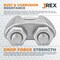 Jrex Safety Galvanized Steel Wire Rope Cable Clip Clamp - 1/4" U-Bolt Style, 12PK GCC14-JR-12PK - alternate 3