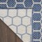 Homeroots 5' X 7' Blue And Ivory Geometric Indoor Outdoor Area Rug 554860 - alternate 6