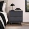 Manhattan Comfort Elara 18 in Solid Wood Nightstand in Charcoal Gray (2-Drawer) NS1780-5 - alternate 5