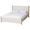 Baxton Studio Eilert Modern Cream Boucle and Oak Brown Wood Queen Bed 257-14002-ZORO - alternate 1
