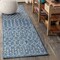 Jonathan Y Ourika Moroccan Geometric Textured Weave Navy/Light Gray 2 ft. x 10 ft. Indoor/Outdoor Runner Rug SMB108B-210 - alternate 1