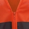 Radians Radians  SV2Z Economy Class 2 Mesh Safety Vest W/ Zipper, Hi-Vis Orange, 2XL, PK12 SV2ZOM2X - alternate 4
