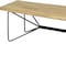 Homeroots 66" Natural and Black Solid Wood Live Edge Bench 606731 - alternate 4