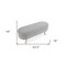 Homeroots 44" Gray and Brown Linen Upholstered Storage Bench with Flip Top 555445 - alternate 9