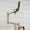 Kingston Brass Deck Mount Pot Filler Faucet, Antique Brass KS4703KL - alternate 4