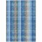 Homeroots 5' X 8' Denim Blue Sky Blue And Beige Plaid Washable Indoor Outdoor Area Rug 613964 - alternate 5