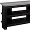 Homeroots 42in Black and Gray Open Shelving TV Stand 332877 - alternate 4