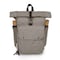 Picnic Time Family Of Brands Carmel Roll Top Picnic Backpack Cooler with Utensil Set & Glass Water Bottles, Gray 529-10-105-000-0 - alternate 4