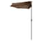 Pure Garden 9ft Half Umbrella, 20lb, Brown 83-OUT5464 - alternate 1
