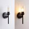 Jonathan Y Juno 13" 1-Light Farmhouse Industrial Metal/Glass Cylinder LED Sconce, Black/Clear JYL9547D - alternate 7