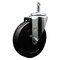 Service Caster 5'' Soft Rubber Wheel Swivel 7/16'' Grip Ring Stem Caster SCC-GR20S514-SRS-716138 - alternate 1