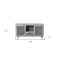 Homeroots 55in Gray Solid Wood Cabinet Enclosed Storage Worn TV Stand 488848 - alternate 5