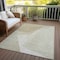 Homeroots 5' X 8' Beige Khaki And Taupe Abstract Washable Indoor Outdoor Area Rug 582879 - alternate 5