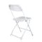 Chivari White Folding Chair (Steel-Poly Chair), 10PK CFPW-CX-T - alternate 8