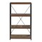 Homeroots 43" Black And Brown Distressed Metal and Wood Three Tier Etagere Bookcase 286421 - alternate 5