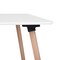 Homeroots 32" White and Natural Wood Square Dining Table 568216 - alternate 4