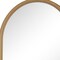 Homeroots 36" Brown Solid Wood Arch Framed Accent Mirror 719507 - alternate 4