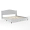 Martha Stewart Amelia King Upholstered Platform Bed w/Curved Headboard and Cushioned Siderails, Wood Slat, Gray TW-3WDB02-K-GY-MS - alternate 5
