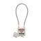 Brady Velocity 8in Compact Cable Lockout Padlocks Nylon 4in Shackle Clearance KD White CPPL-WHT-200CB-KD - alternate 1