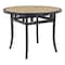 Homeroots 38" Black Rounded Glass Dining Table 544708 - alternate 4