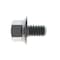 Zoro Select Not Graded, 1/4"-20 Serrated Flange Bolt, Plain Stainless Steel, 3/8 in L, 100 PK 31-SFH-25C-37 - alternate 4