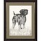 Homeroots Canine Gaze Brown Framed Print Wall Art 527038 - alternate 1